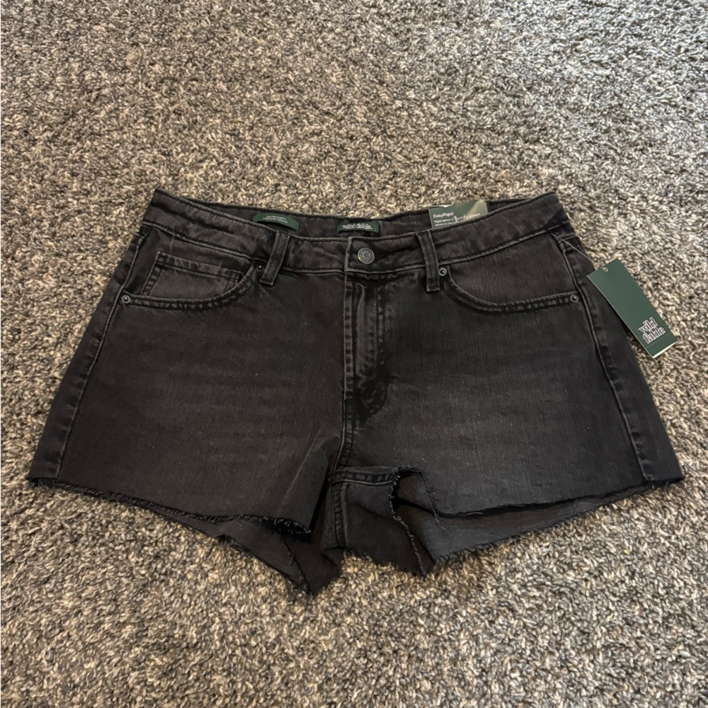 Low Rise Women's Black Denim Shorts Size 8